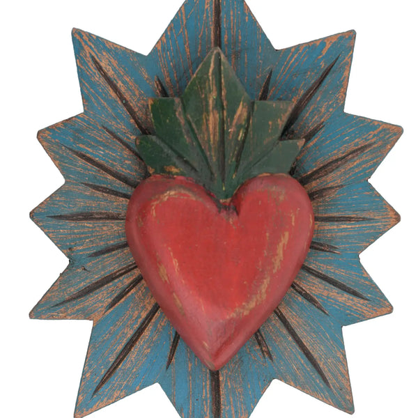 Sacred Heart Carved Wall