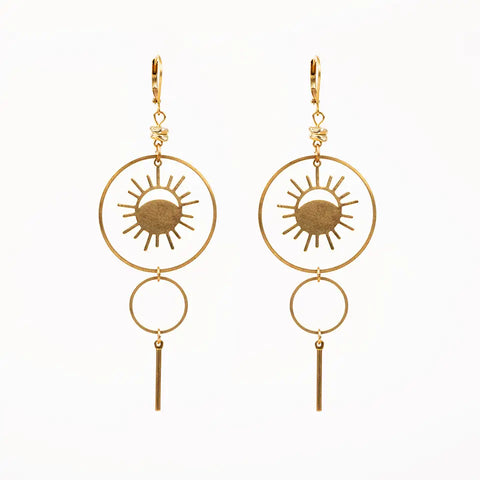 Eclipse Double Hoop Earrings