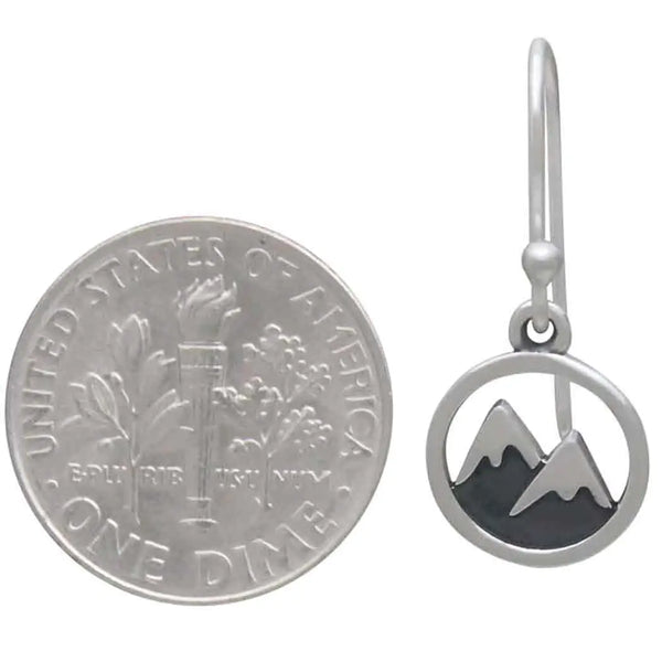 Snow Capped Mountain Dangle Earring