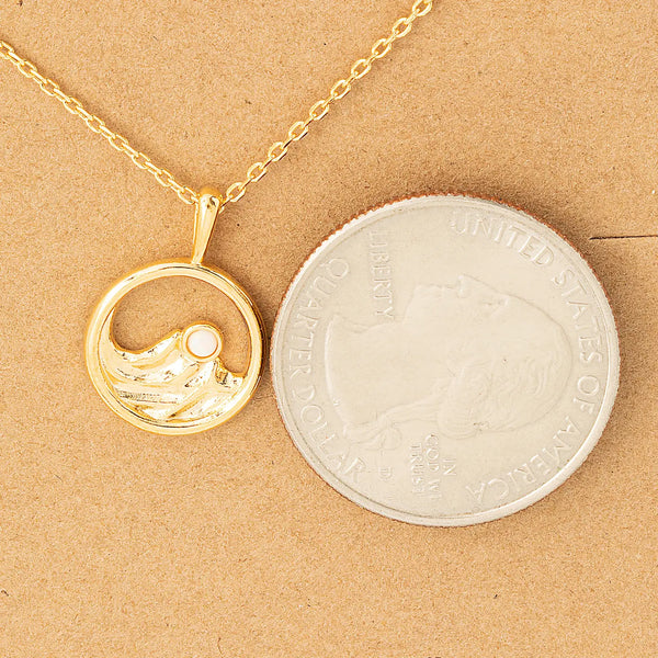 Mini Mountain Opal Pendant Necklace