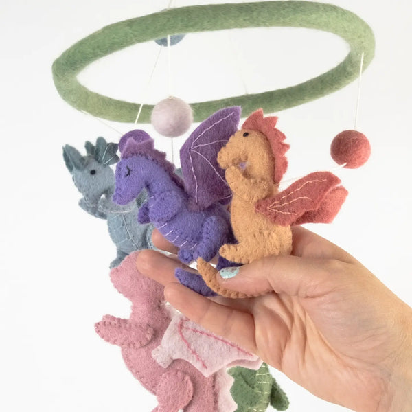 Felt Baby Dragon Mobile