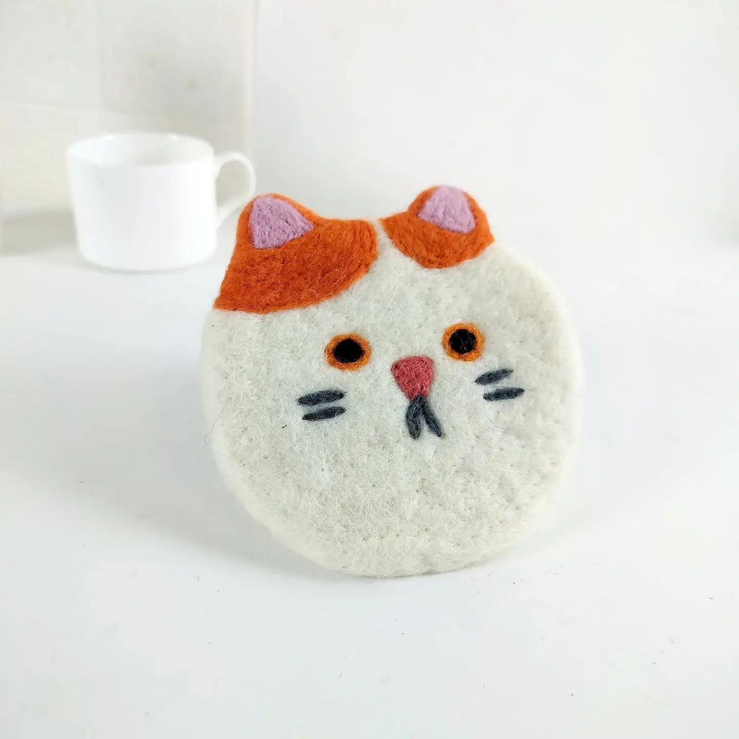 Felt Kitty Coasters