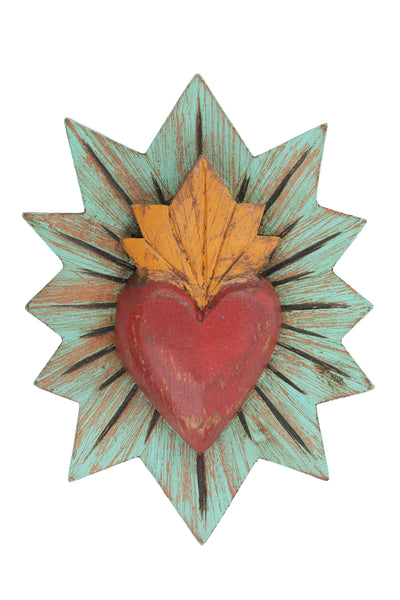 Sacred Heart Carved Wall