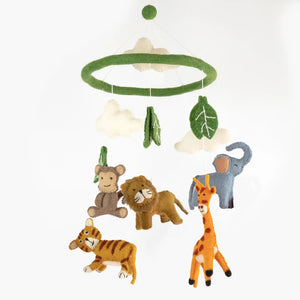 Baby Jungle Animal Felt Mobile