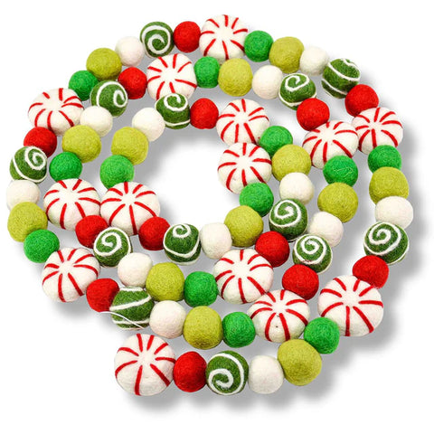 Christmas Candy Ball Garland