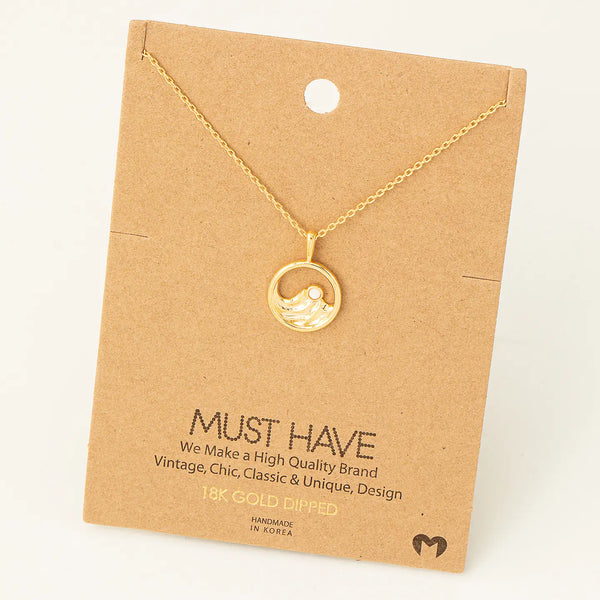 Mini Mountain Opal Pendant Necklace