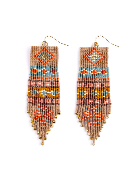 Beaded Handwoven Shisha Earring