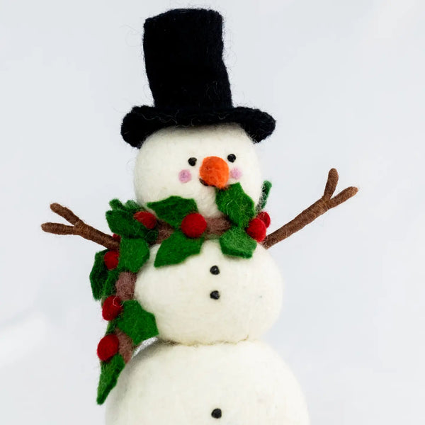 Large Felt Snowman