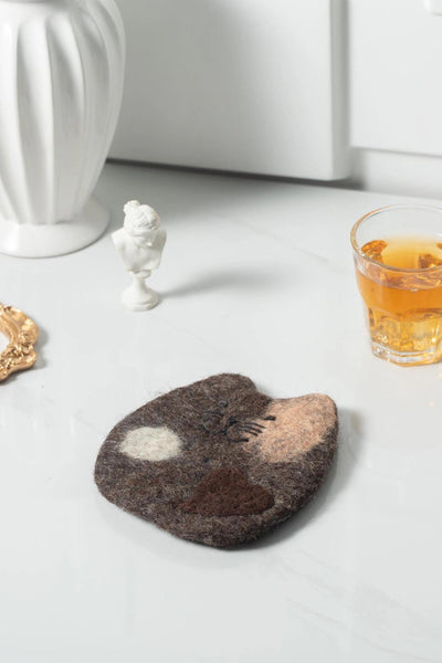 Felt Fatty Cat Coasters