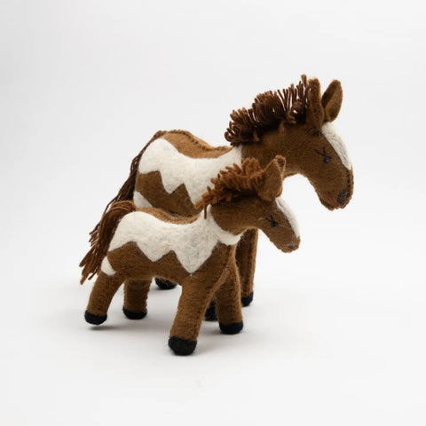Felt Pinto Horse