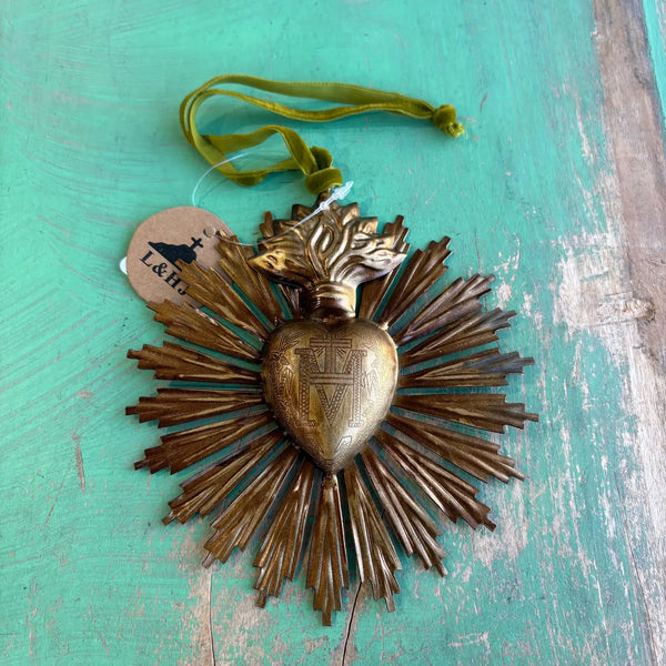 Sacred Heart Sun Rays 5"