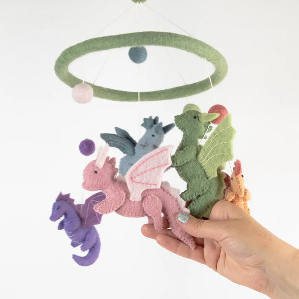 Felt Baby Dragon Mobile