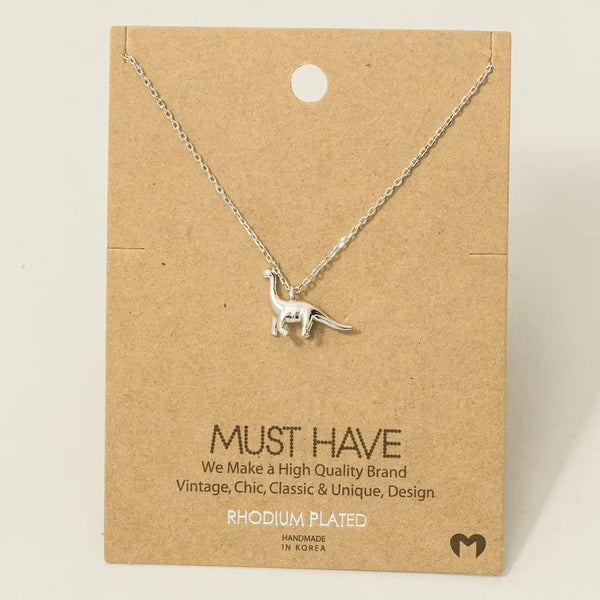Brachiosaurus Dinosaur Necklace
