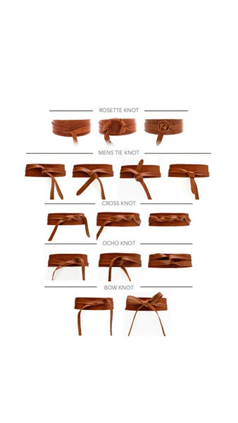 Cognac Wrap Belt