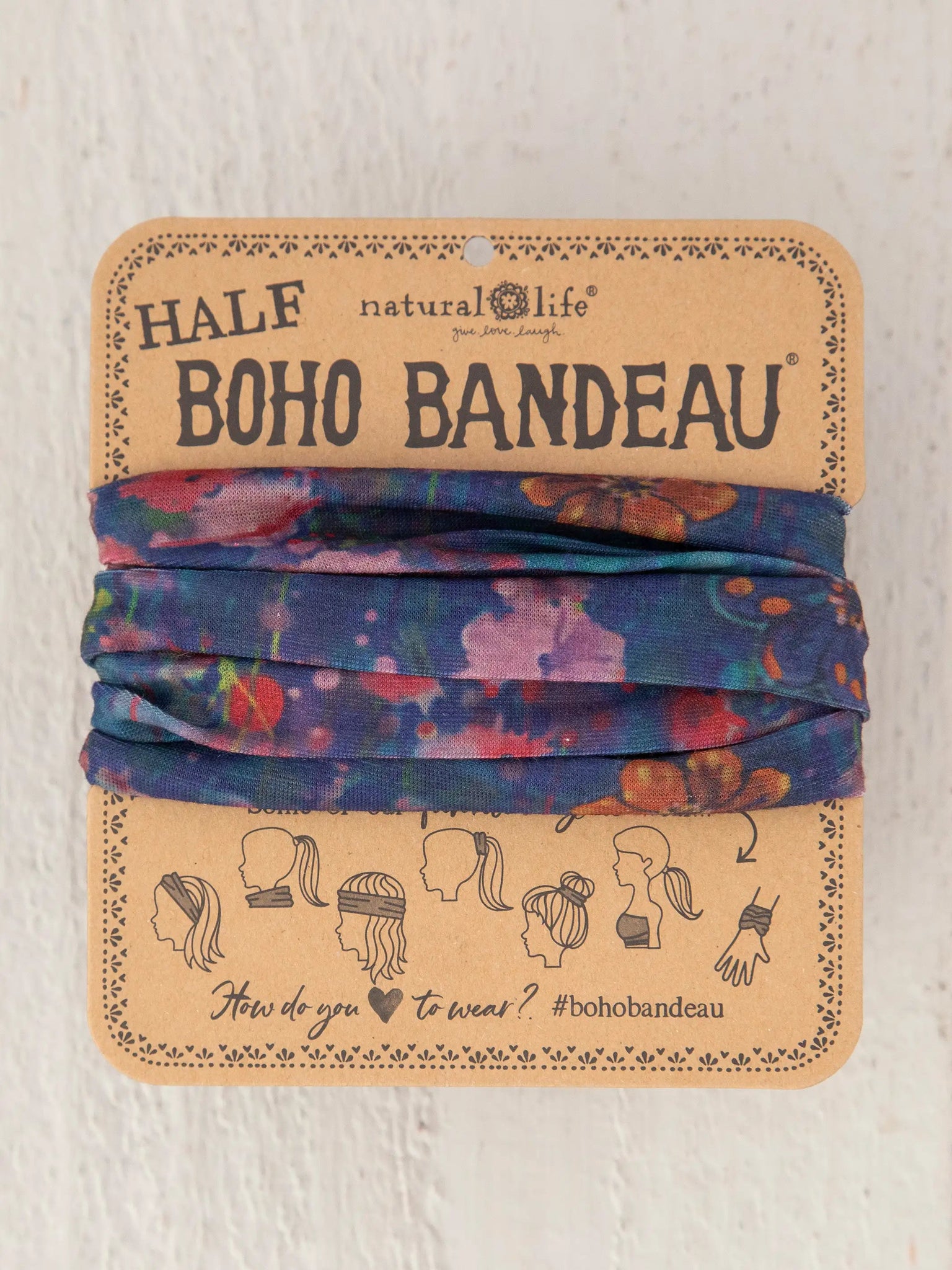 Watercolor Half Boho Bandeau