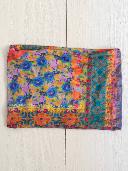 Folk Flower Patchwork Half Boho Bandeau