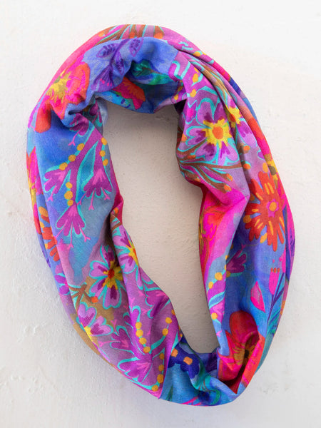 Full Boho Bandeau Headband - Neon Floral