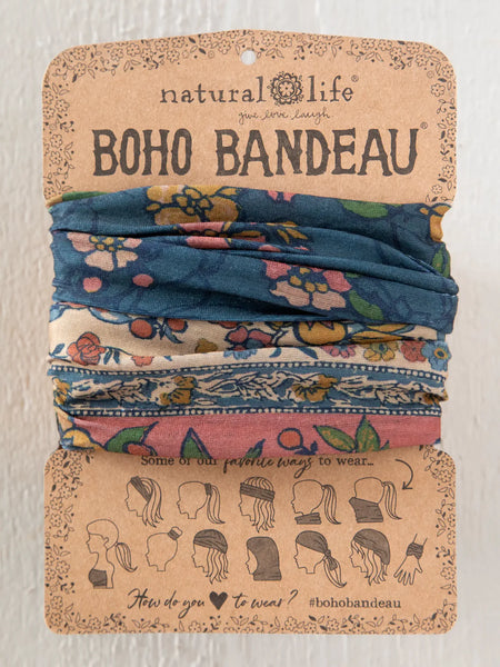 Riviera Batik Blue Boho Bandeau