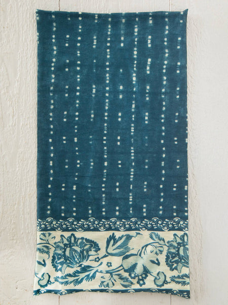 Indigo Shibori Boho Bandeau