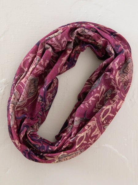 Mauve India Vines Full Boho Bandeau