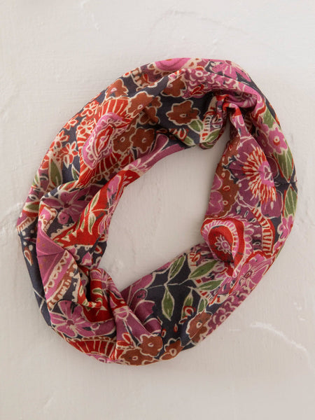 Black Sketched Paisley Half Boho Bandeau