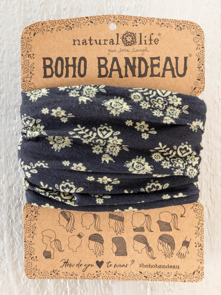 Black Cluster Medallions Full Boho Bandeau