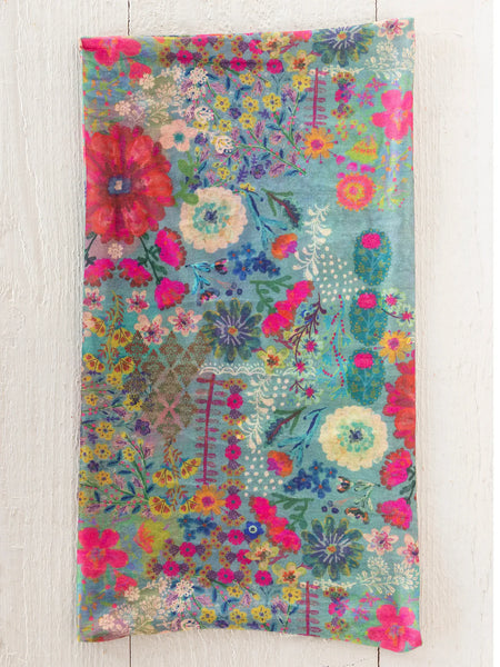 Blue Garden Patchwork Full Boho Bandeau