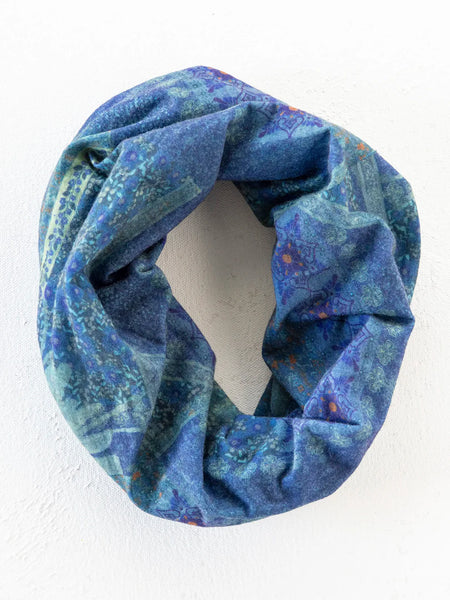 Navy Patchwork Full Boho Bandeau