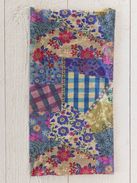 Gingham Floral Patchwork Boho Bandeau