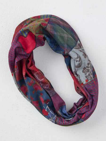 Aspen Patchwork Burgundy Full Boho Bandeau