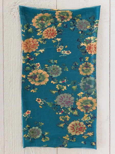 Teal Orange Clusters Full Boho Bandeau