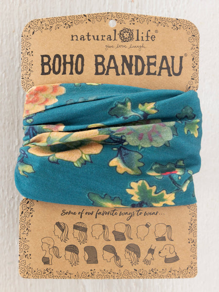Teal Orange Clusters Full Boho Bandeau