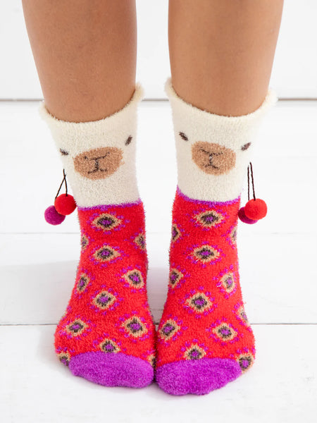 Llama Cozy Socks