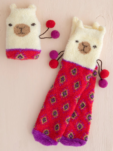 Llama Cozy Socks
