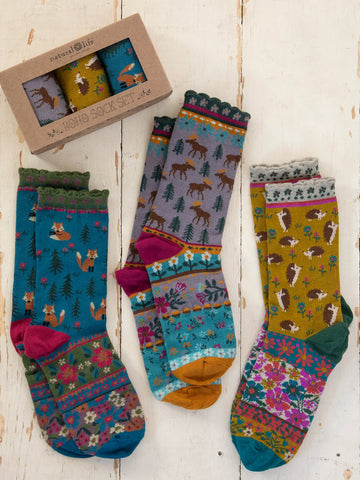 Critters Boxed Boho Sock Set