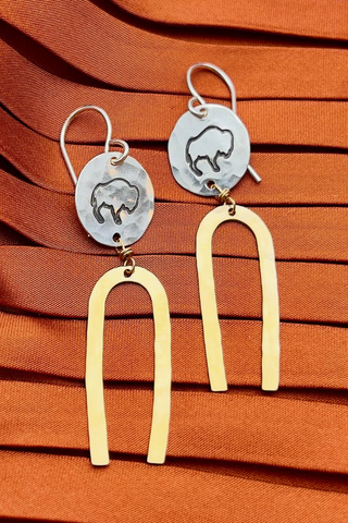 Bison Earrings