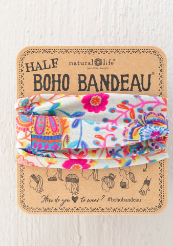 Cream Folk Half Boho Bandeau