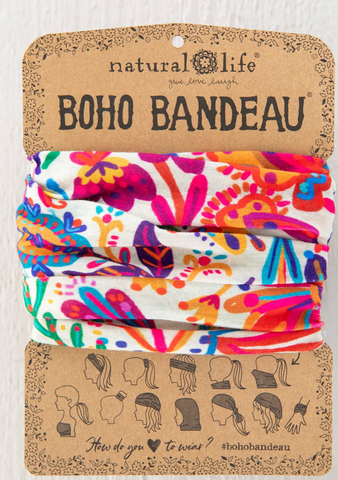 Rainbow Cream Boho Bandeau