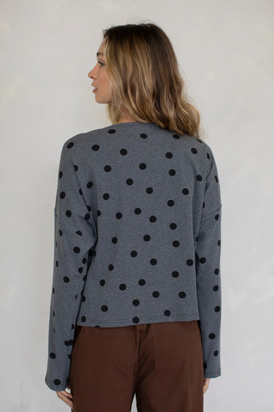 Button Down Polka Dot Cardigan