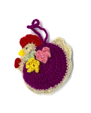 Knitted Hen Ornament