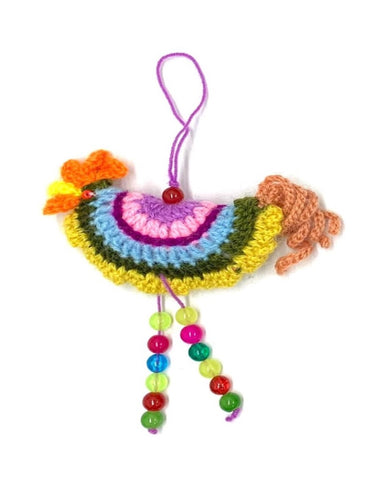 Knitted Rooster Ornament