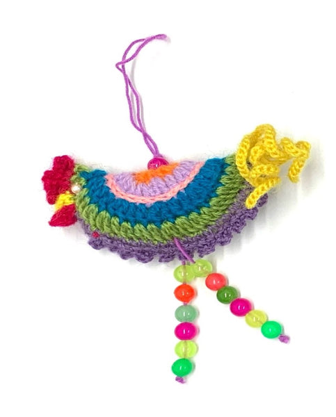 Knitted Rooster Ornament