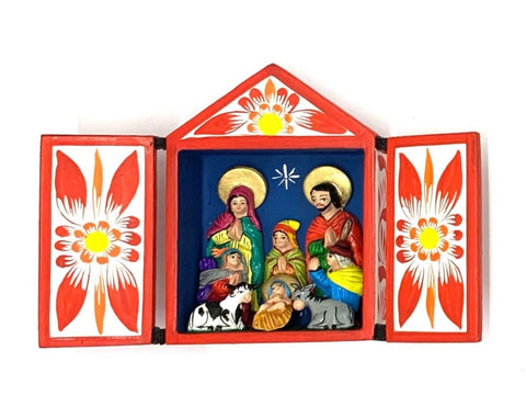 Traditional Nativity Retablo