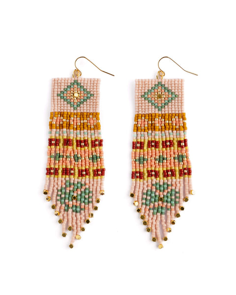 Beaded Handwoven Shisha Earring