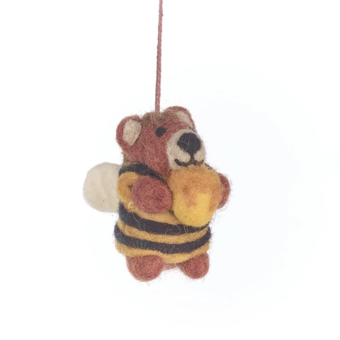 Howie Honey Bee Bear Ornament