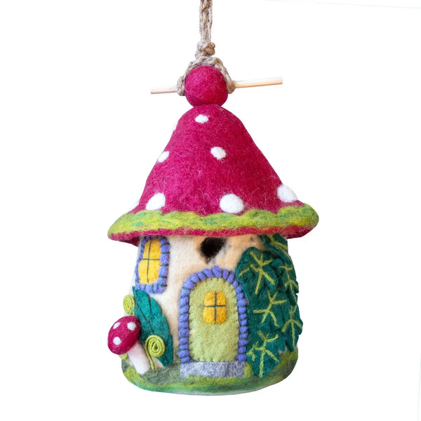 Mossy Mushroom Birdhouse