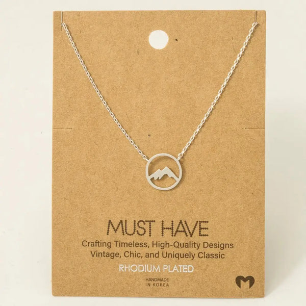 Mountain Range Pendant Necklace