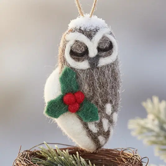 Carol the Christmas Owl Ornament