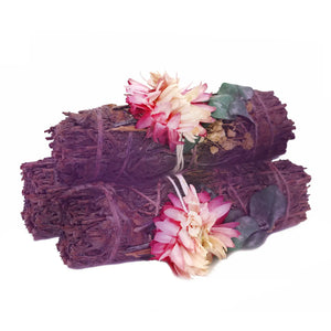 Enchanted Forest Floral Lavender Sage Smudge