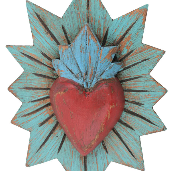 Sacred Heart Carved Wall